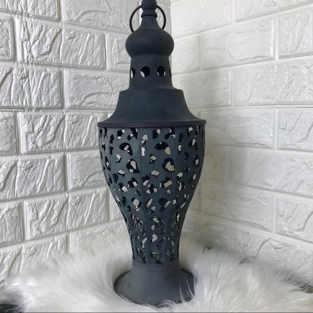 Rustic Farmhouse Metal Large Lantern